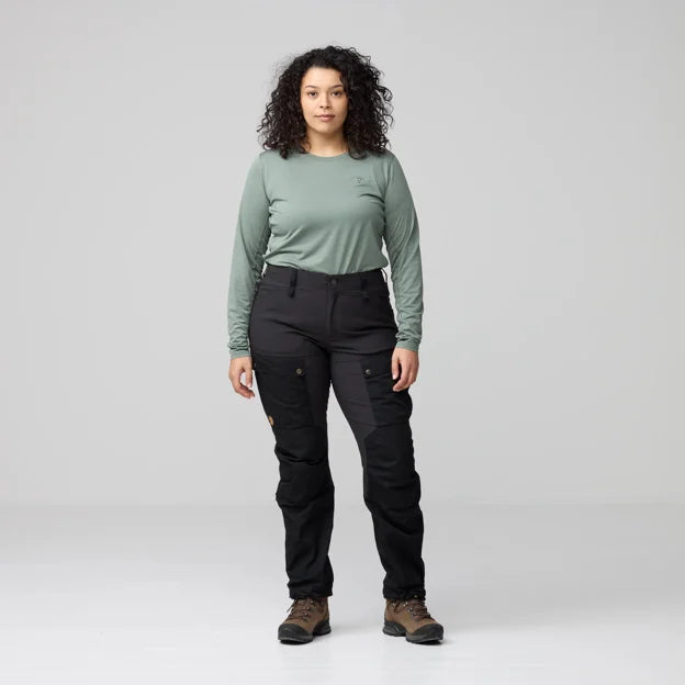 Fjällräven Keb Trousers Curved W pantaloni donna neri