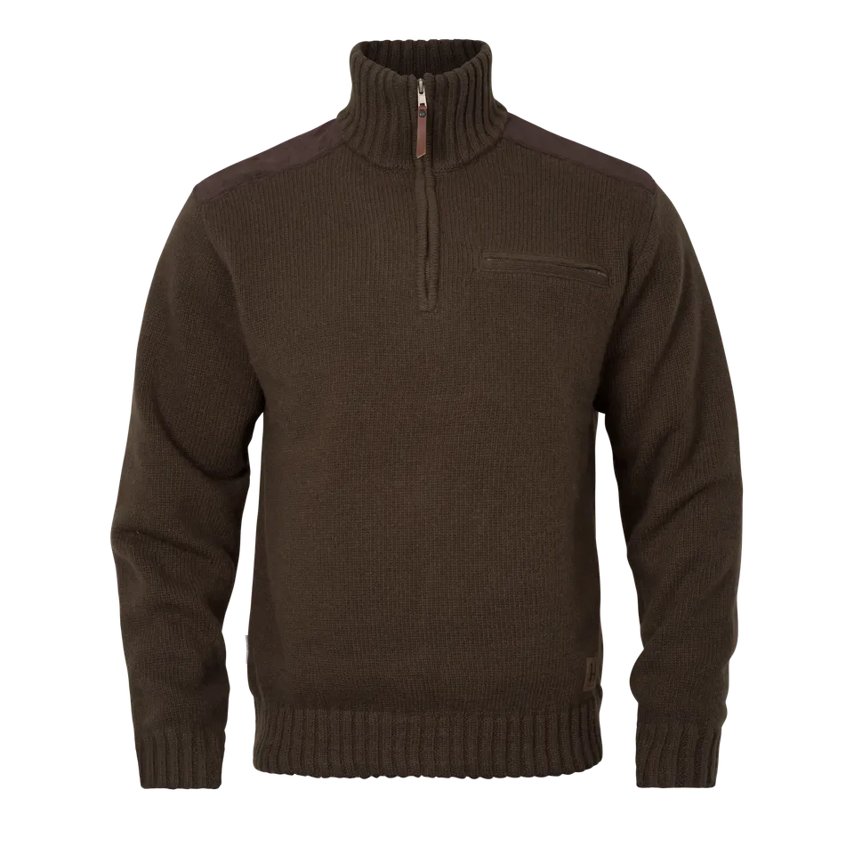 Härkila Annaboda WSP maglione caccia marrone half-zip