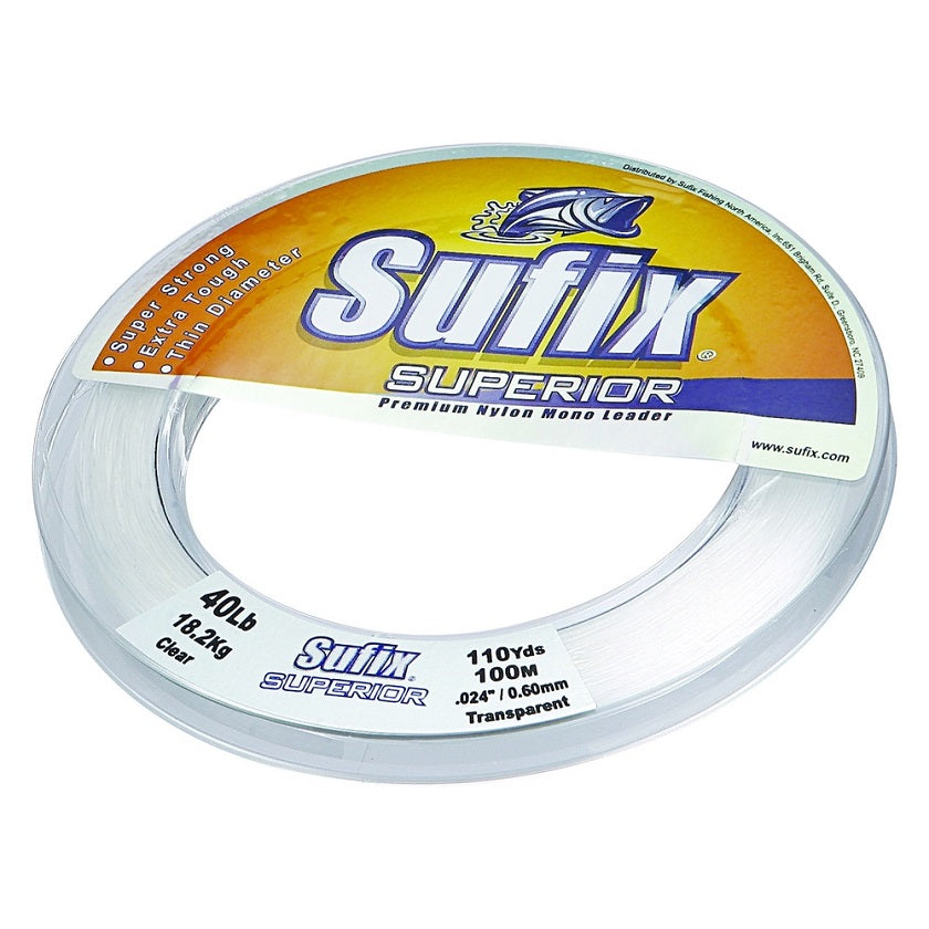 Sufix Superior Leader filo pesca trasparente 100 m