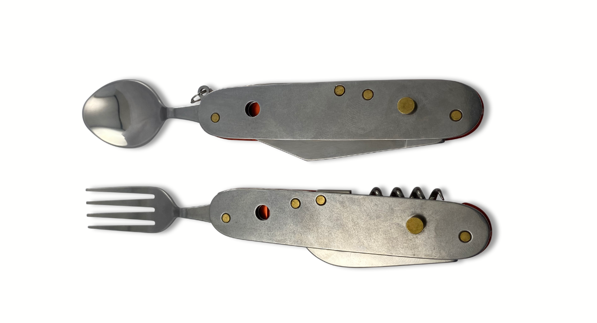 Puma Tec Camping Tool set posate verde inox