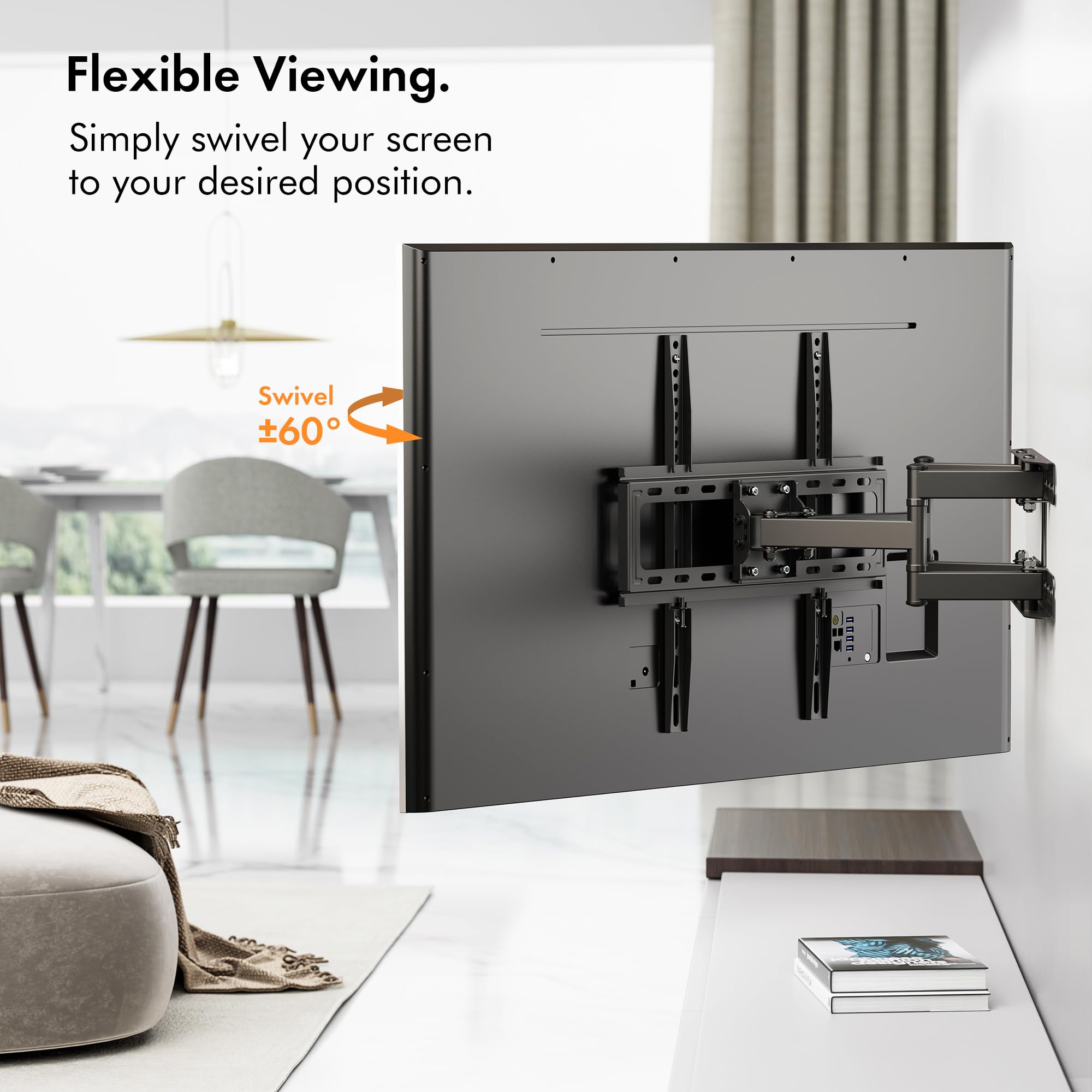 VonHaus Staffa TV a Parete 23-56" Girevole 45 kg