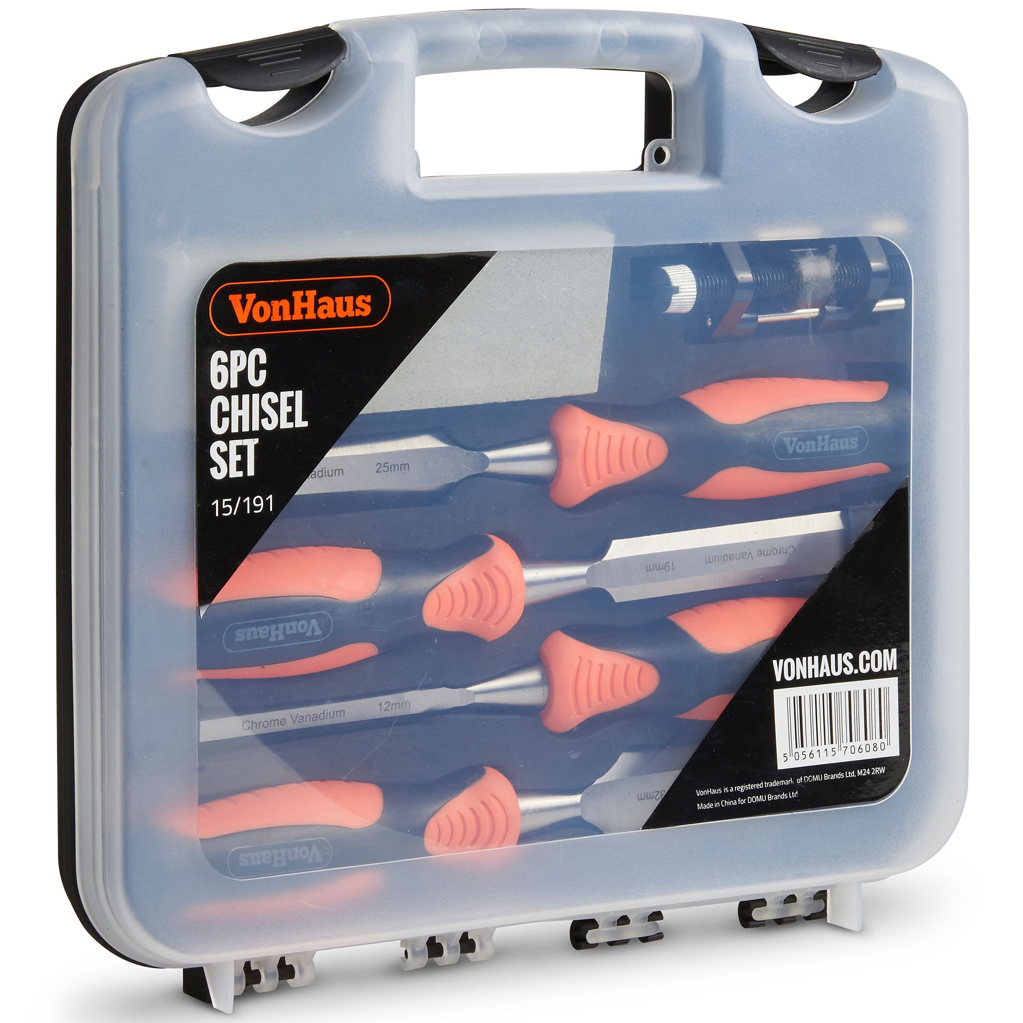 VonHaus Set Scalpelli Legno 6 Pezzi 12-32mm Pietra