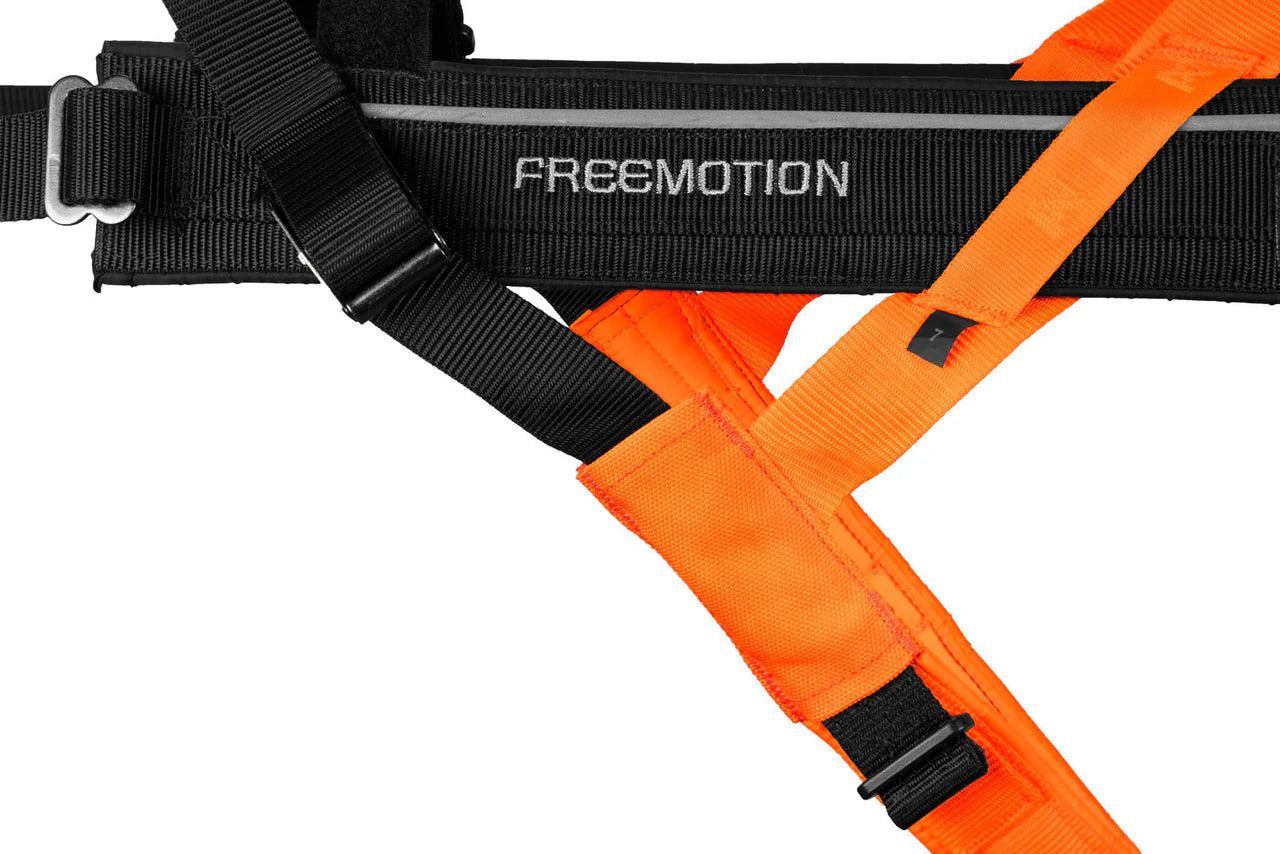 Non-stop Dogwear Freemotion 5.0 pettorina cane nero arancio