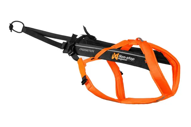 Non-stop Dogwear Freemotion 5.0 pettorina cane nero arancio