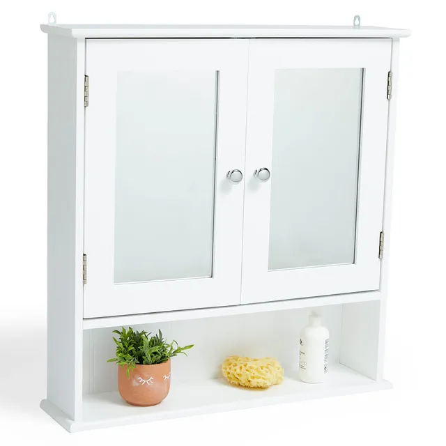 VonHaus Armadietto Bagno con Specchio 56 cm