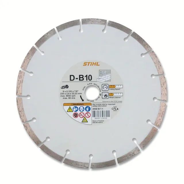 Stihl D-B10 disco diamantato 230 mm universale cemento