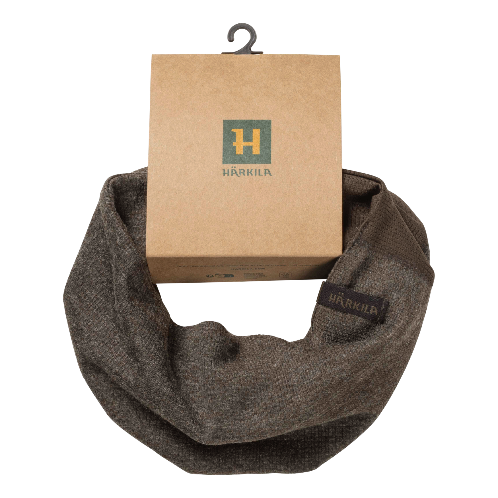 Härkila Kodiak CleverWool scaldacollo Dark Hunting Green lana