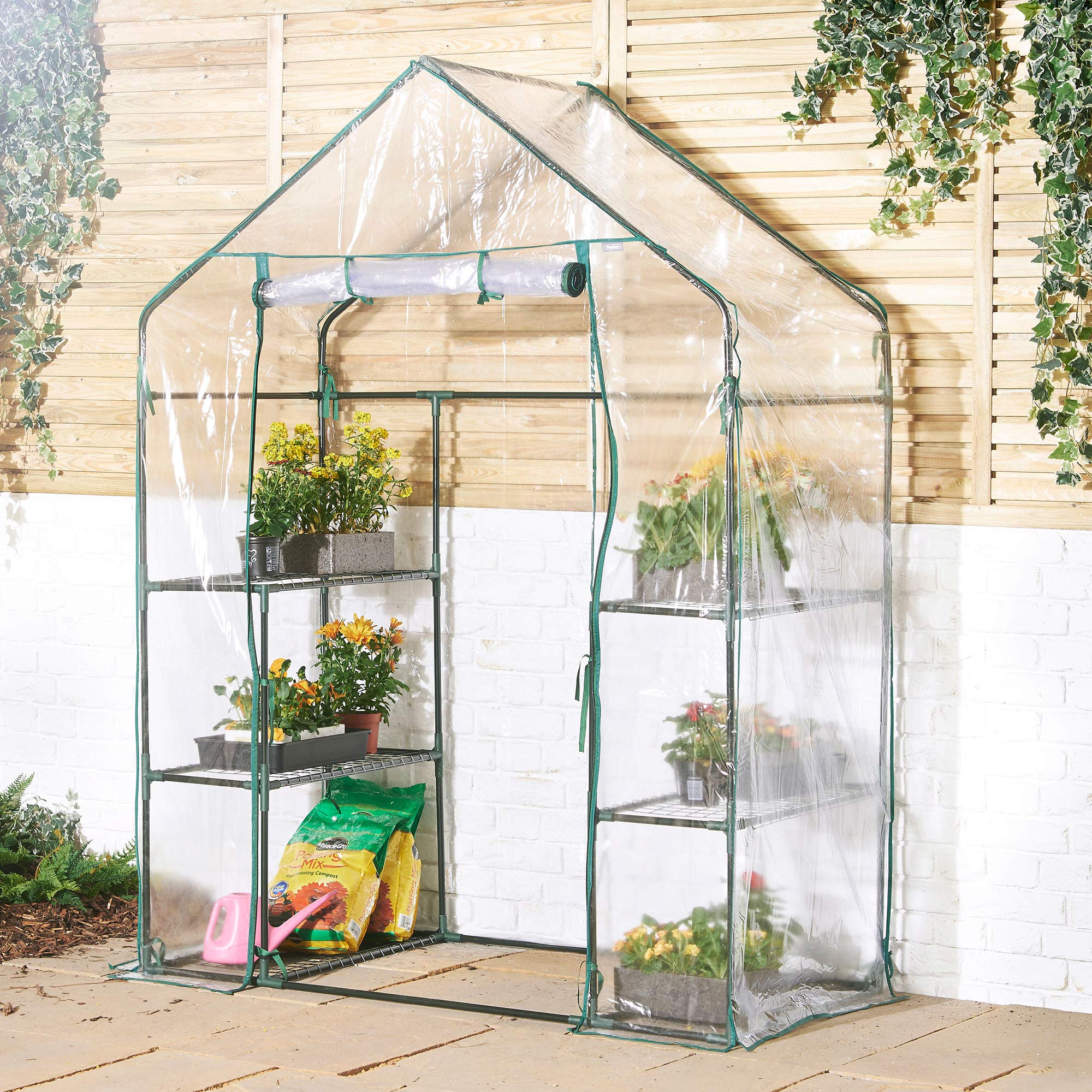 VonHaus Serra compatta 6 ripiani 193x143x73 cm PVC
