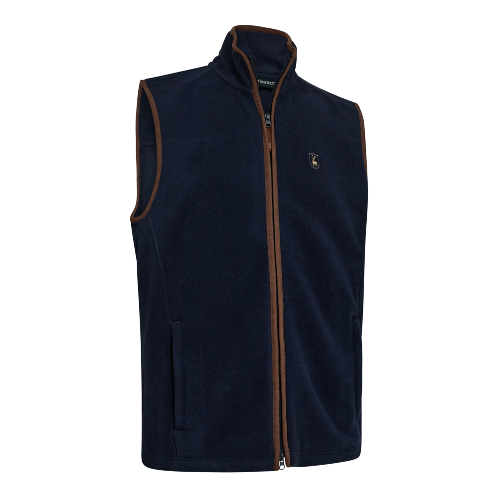 Deerhunter Cumbria gilet pile blu scuro caccia