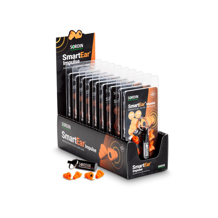 Sordin SmartEar Impulse tappi auricolari arancioni protezione impulsiva