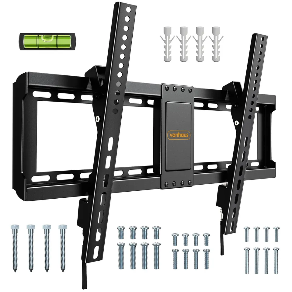 VonHaus supporto TV parete 37-82" inclinabile 60 kg slim