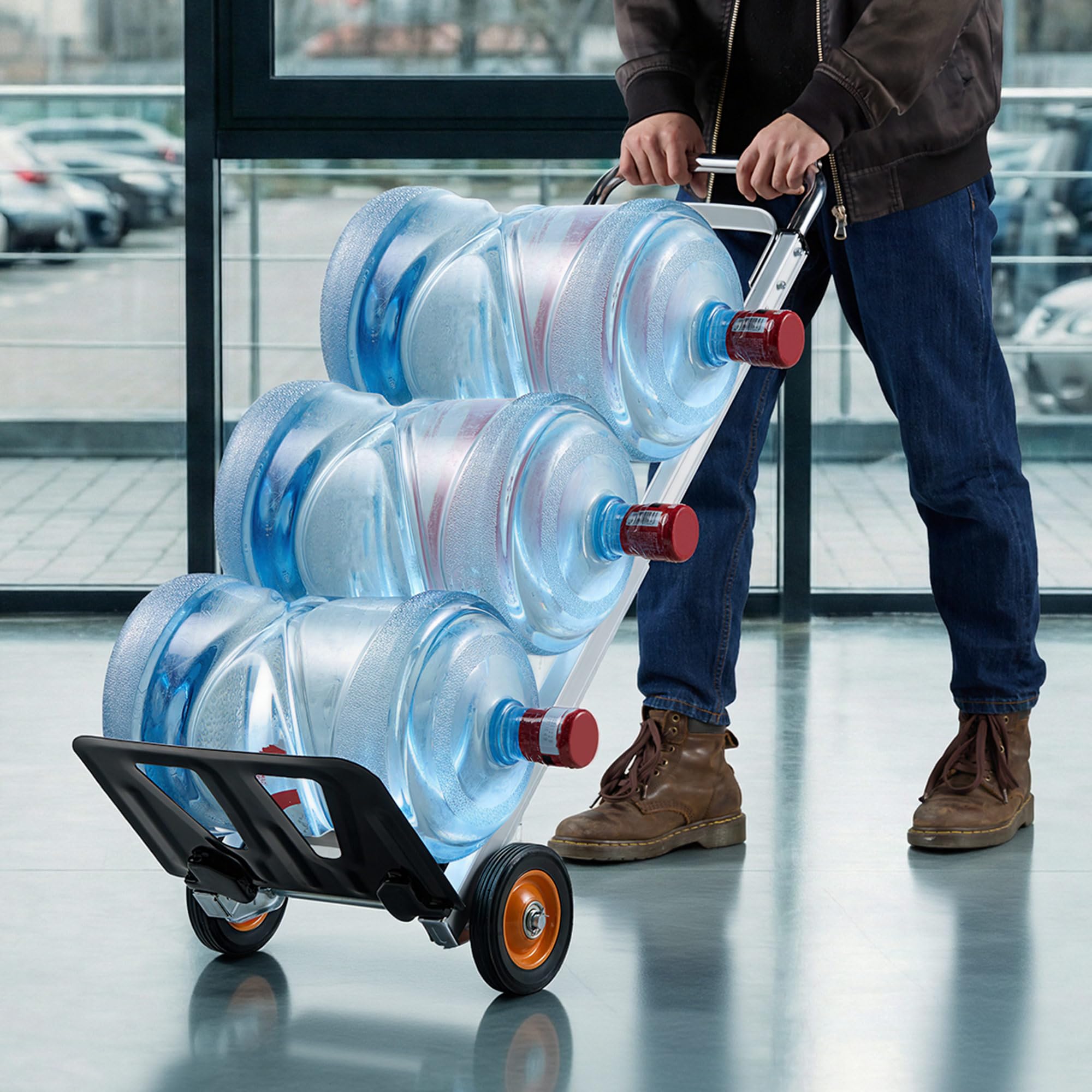 VonHaus carrello manuale pieghevole alluminio 90 kg