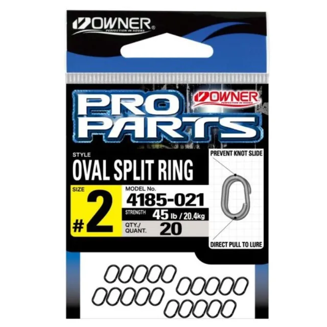 Owner Oval Split Ring anellini ovali 20 pz alta tenuta