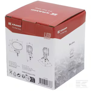 Faro da lavoro LED ovale 20W 3000 lumen bianco 12V 24V