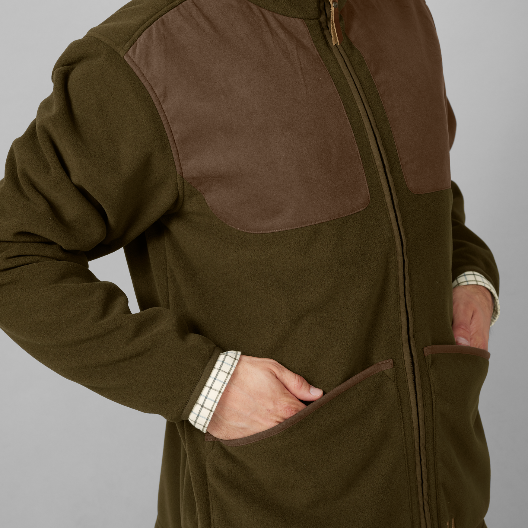 Härkila Stornoway Active giacca caccia uomo verde fleece