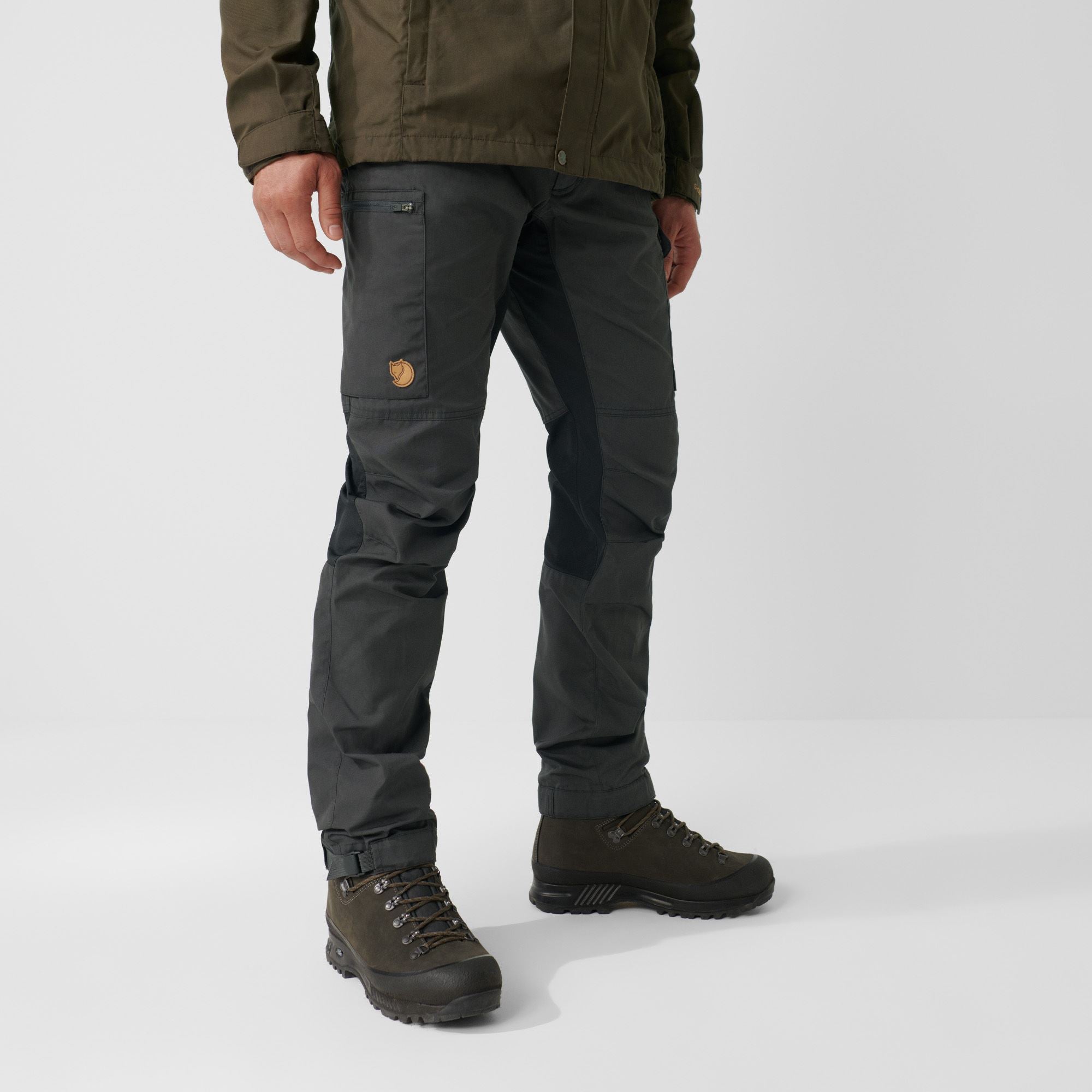 Fjällräven Kaipak pantaloni trekking Dark Olive