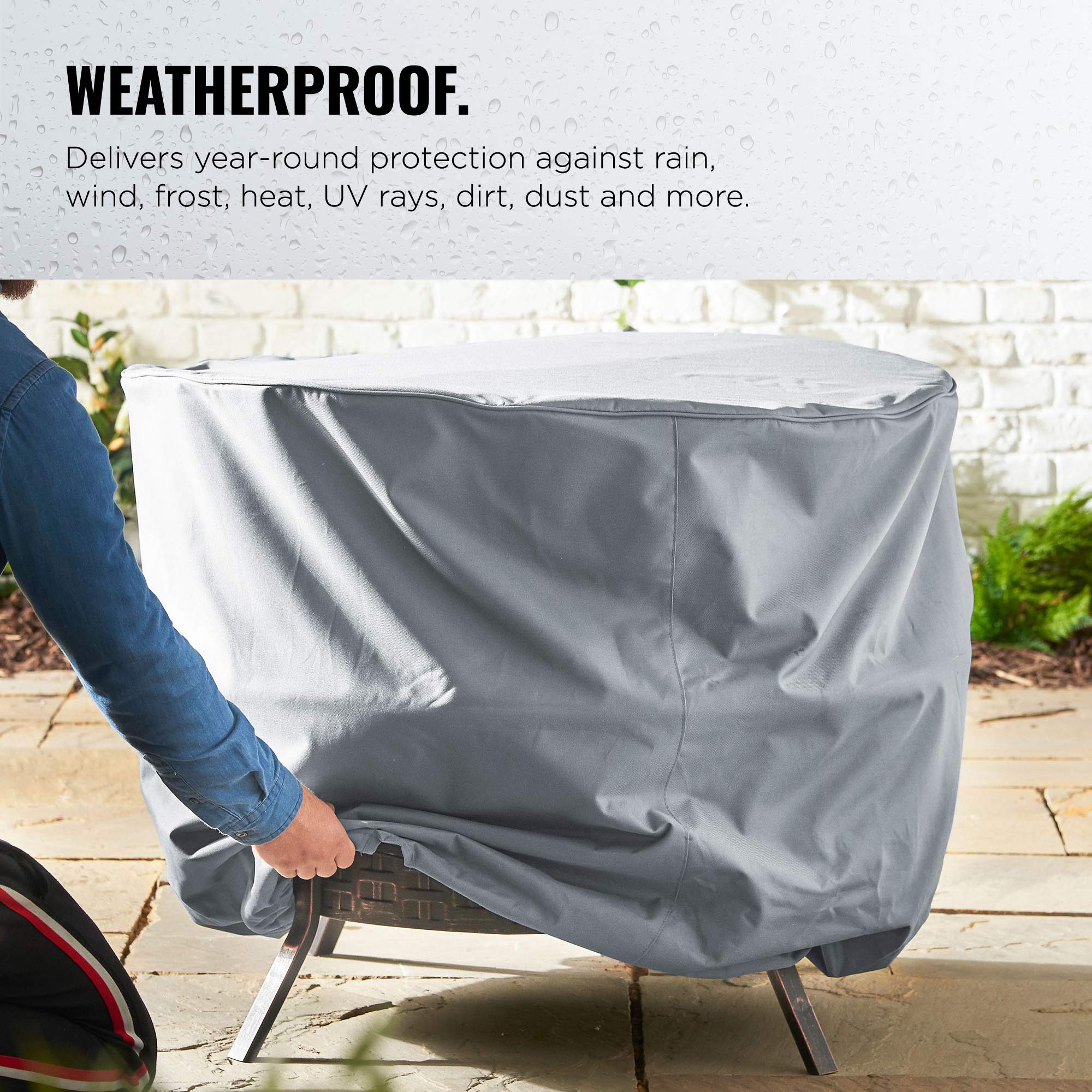 VonHaus Storm Collection copertura braciere rotondo 92x80 impermeabile