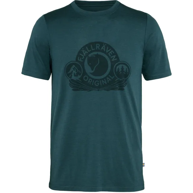 Fjällräven Abisko Wool Classic SS M t-shirt Dark Navy merino