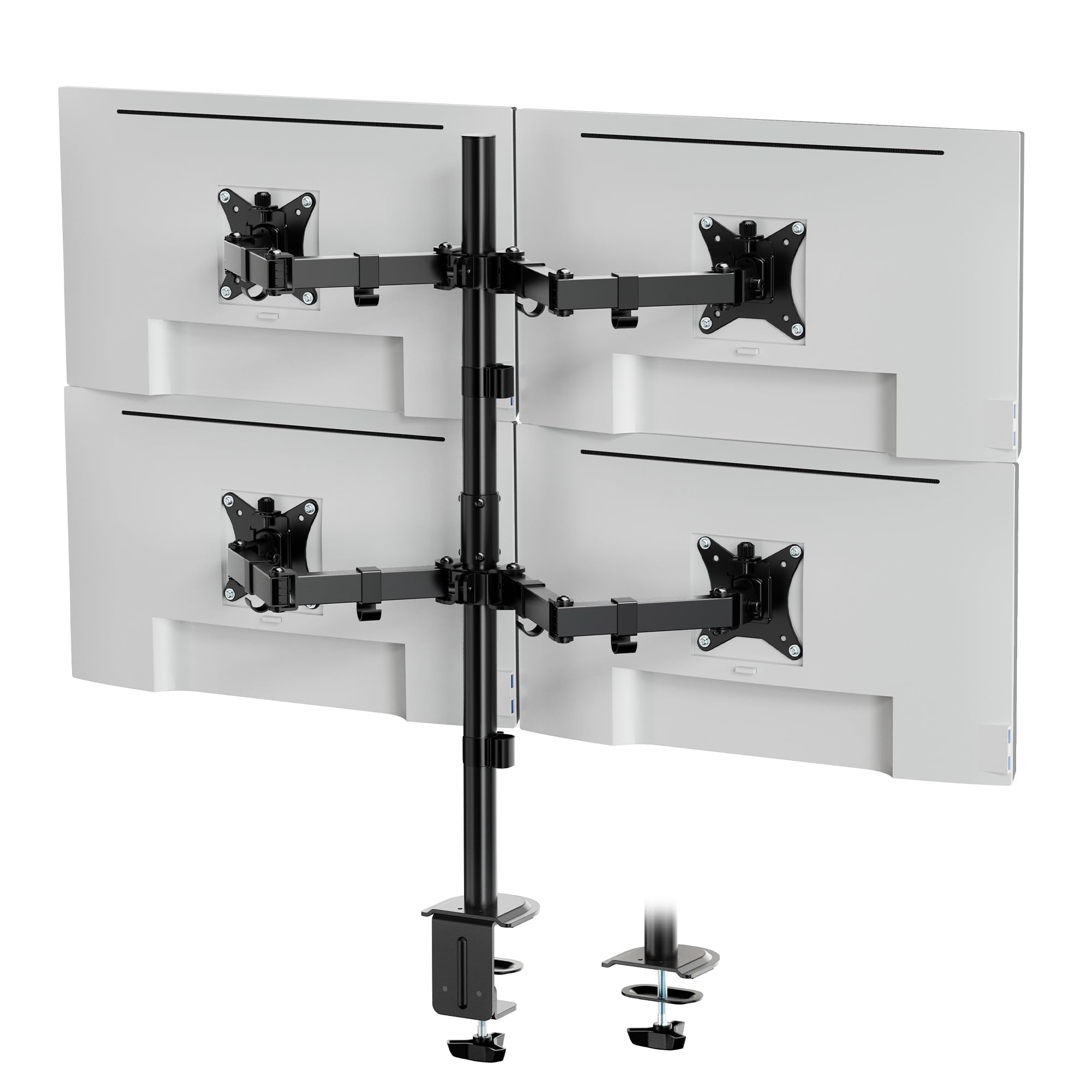 VonHaus supporto monitor 4 schermi 13-32" VESA acciaio