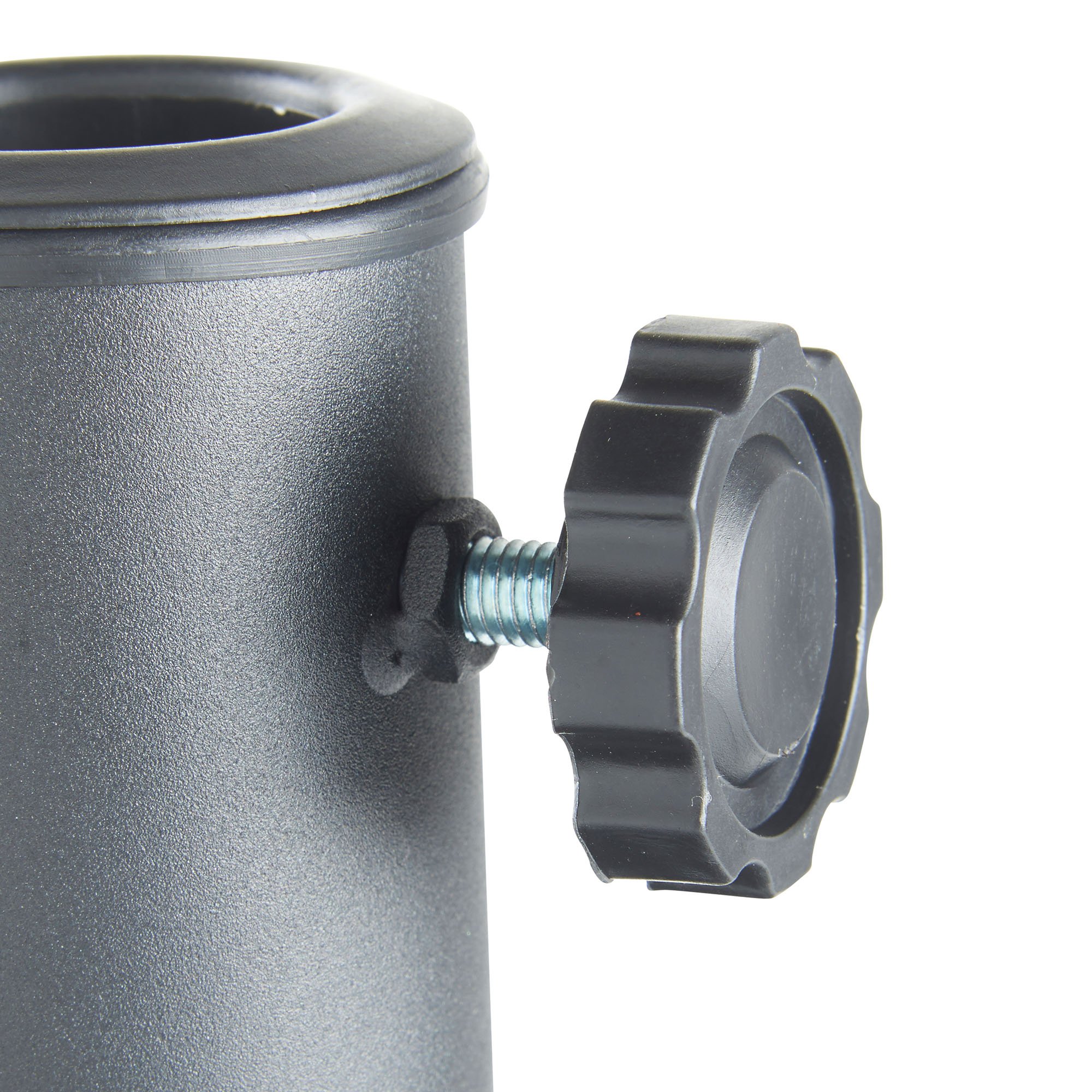 VonHaus Base Ombrellone Nera Rotonda 12 kg Palo 57 mm
