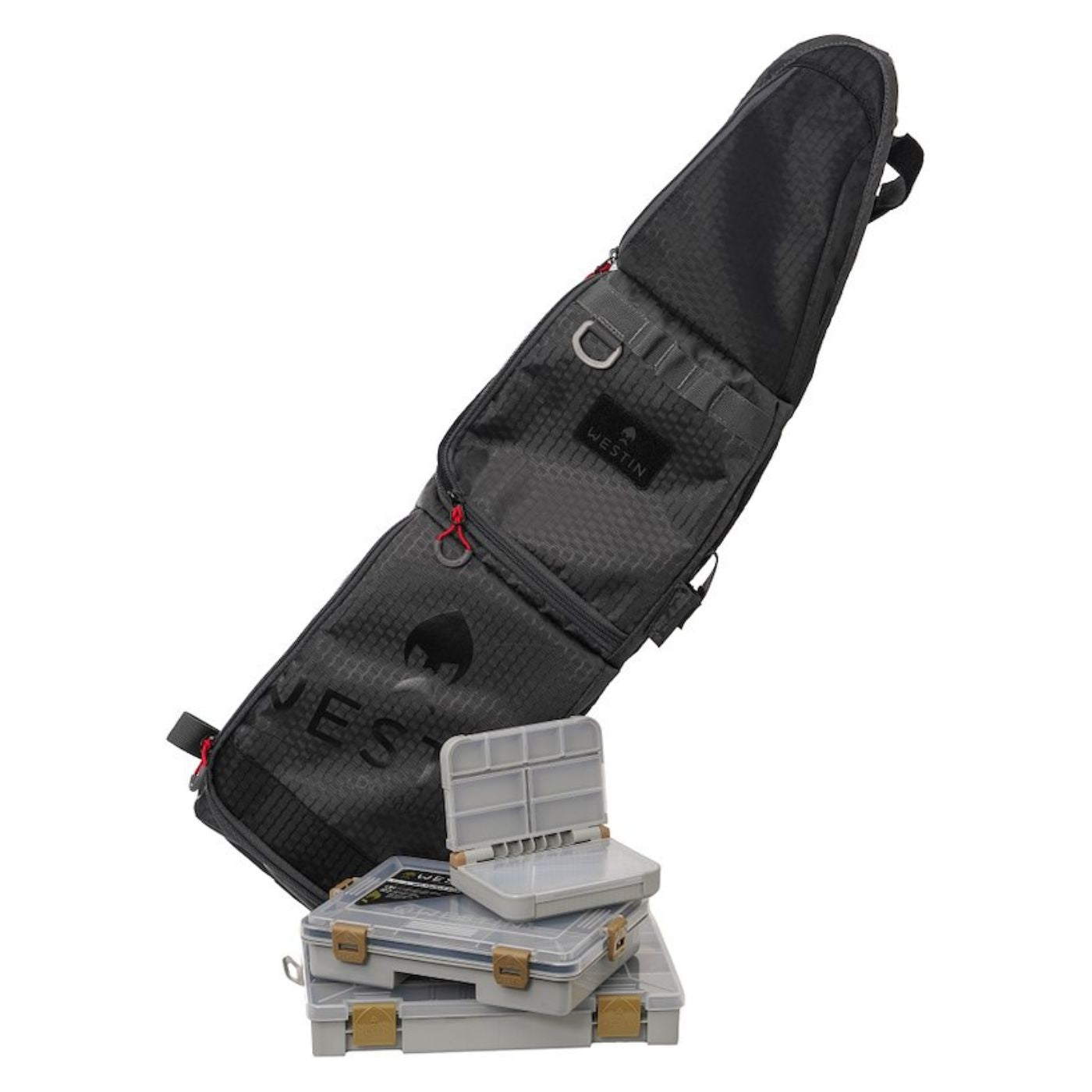 Westin W4 Sling Bag XL borsa da pesca con 3 scatole