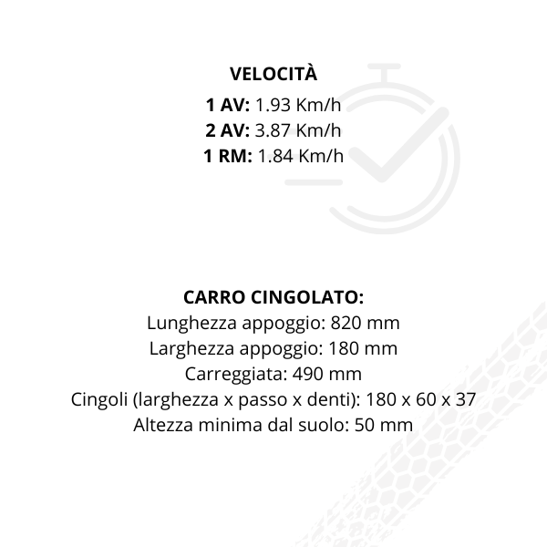 Active Powertrack 1400 motocarriola cingolata Honda GX160