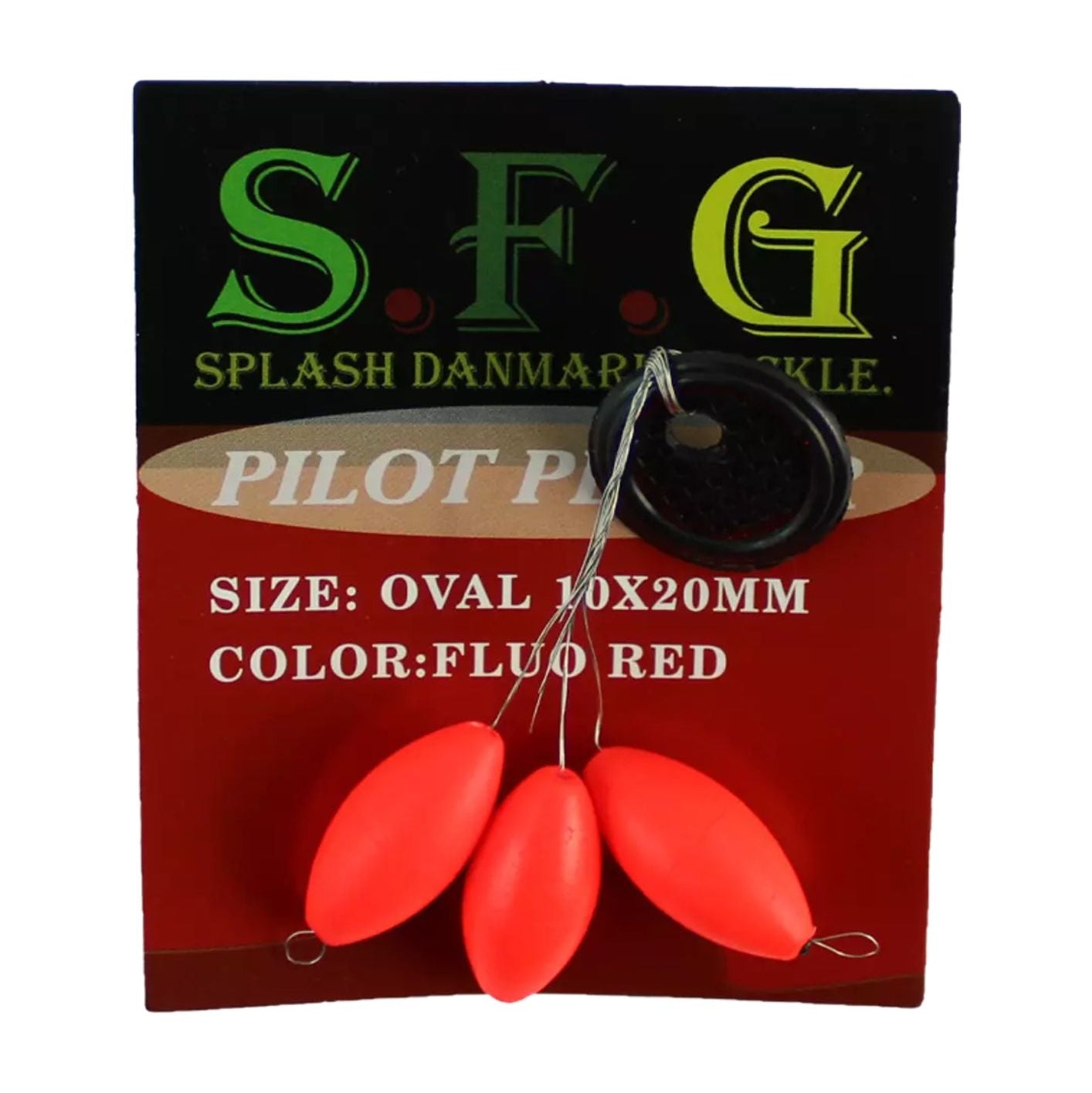 SFG Pilot Oval perle galleggianti pesca 10x20 mm