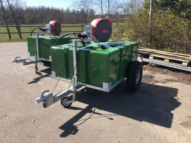 Carro botte 650 pompa elettrica serbatoio 650 litri