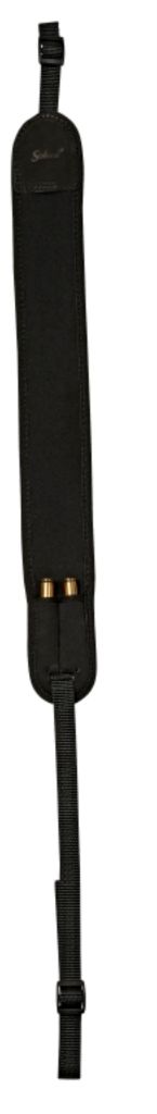 Cinghia fucile neoprene nera tracolla portacartucce