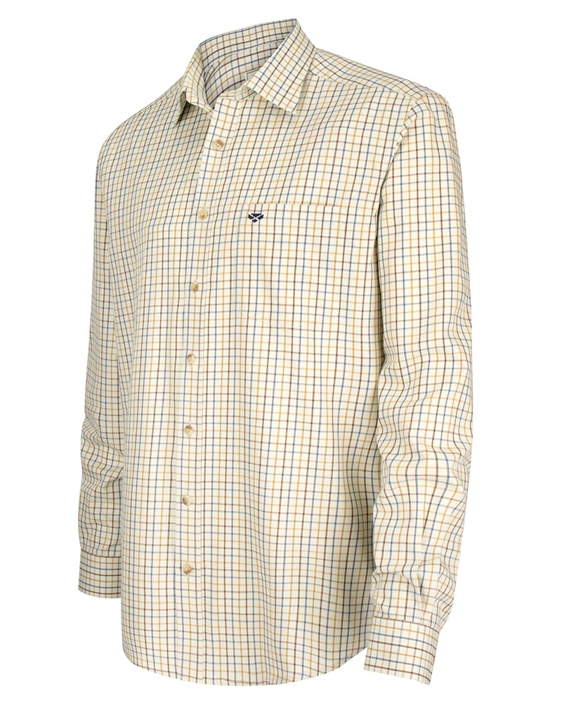 Hoggs of Fife Inverness Cotton Tattersall camicia cotone