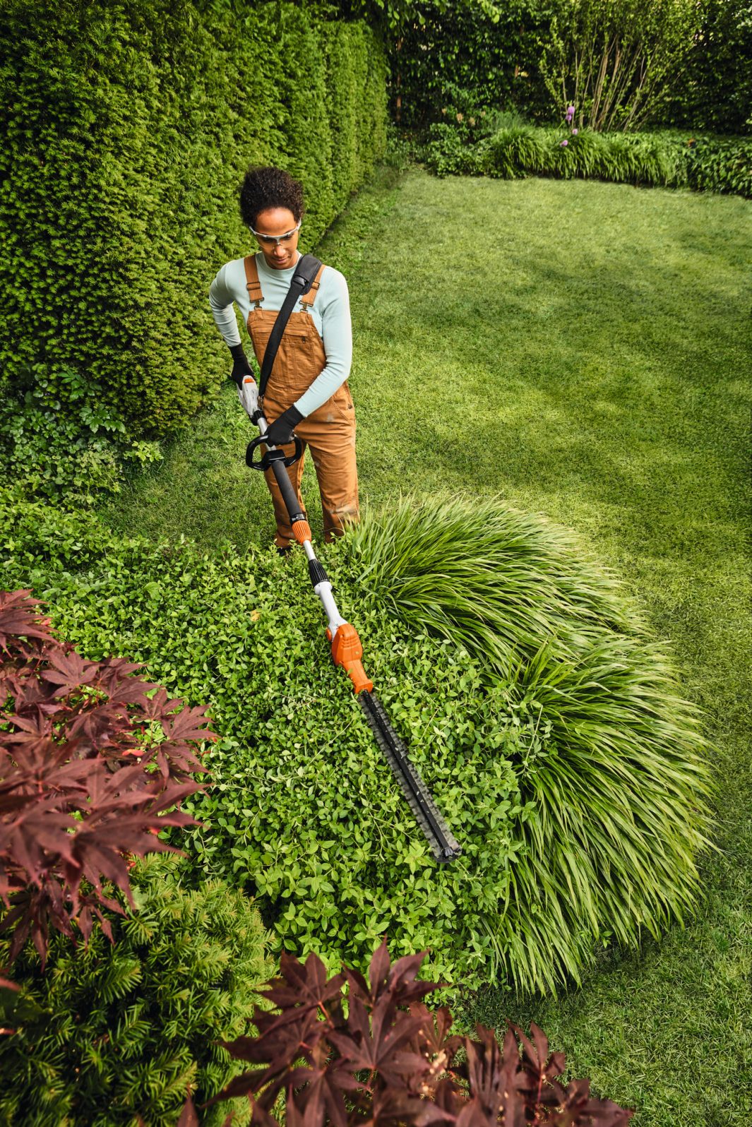 STIHL HLA 40 tagliasiepi telescopico set AS 2 45 cm