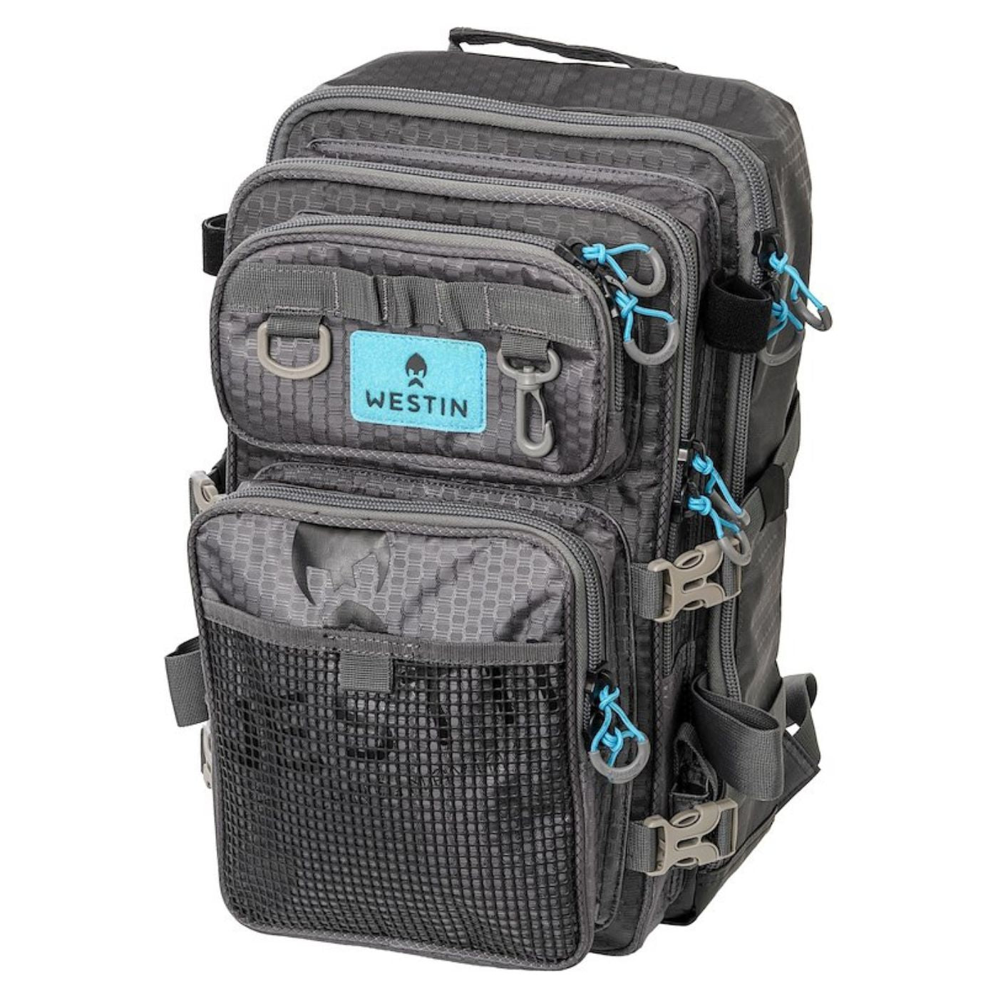 Westin W4 HD zaino da pesca L con scatole impermeabile