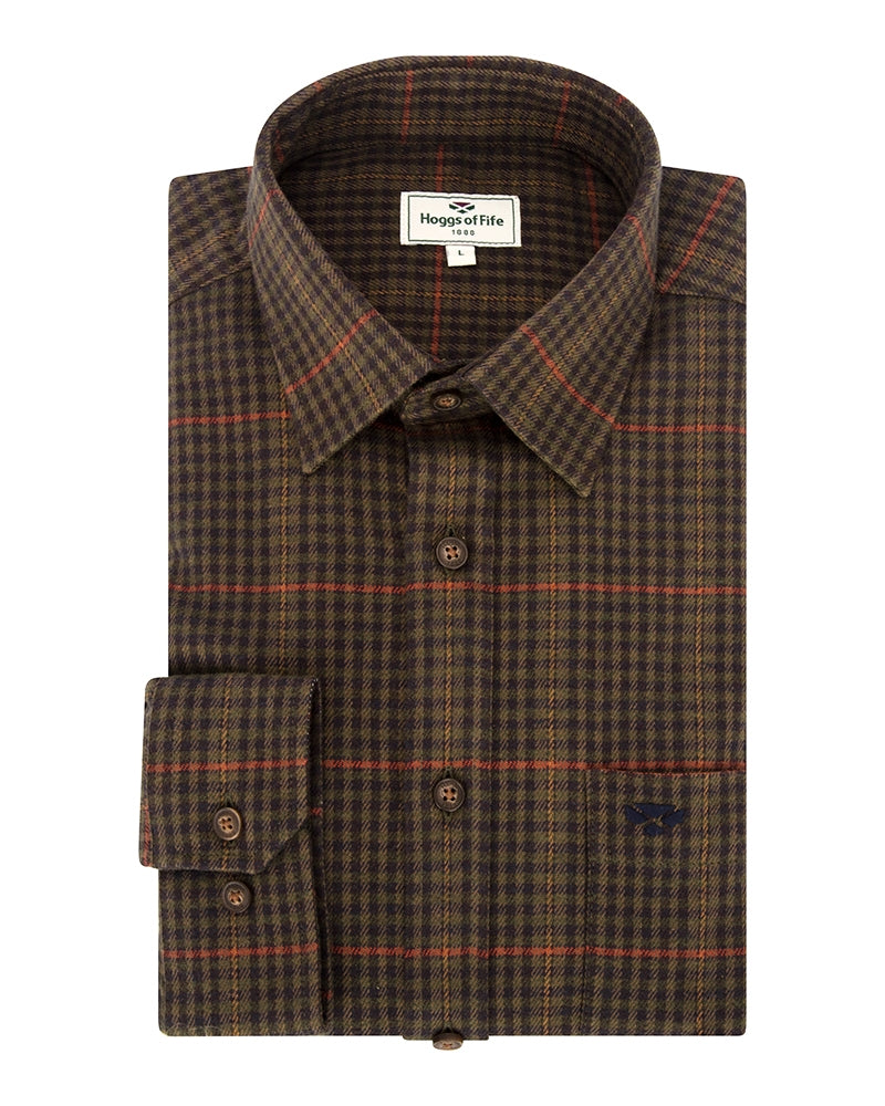 Hoggs of Fife Harris camicia caccia cotone lana quadri
