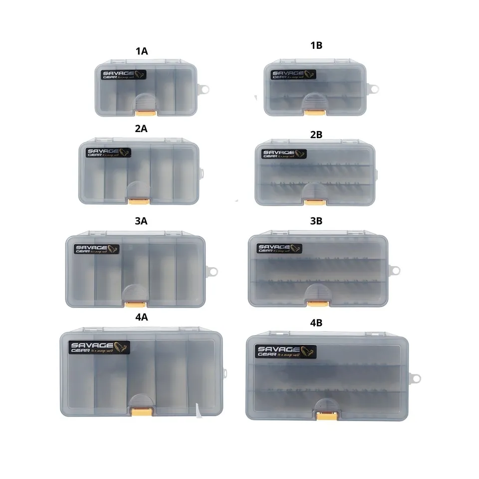 Savage Gear Lurebox 1-4 Scatola Esche 2A Trasparente