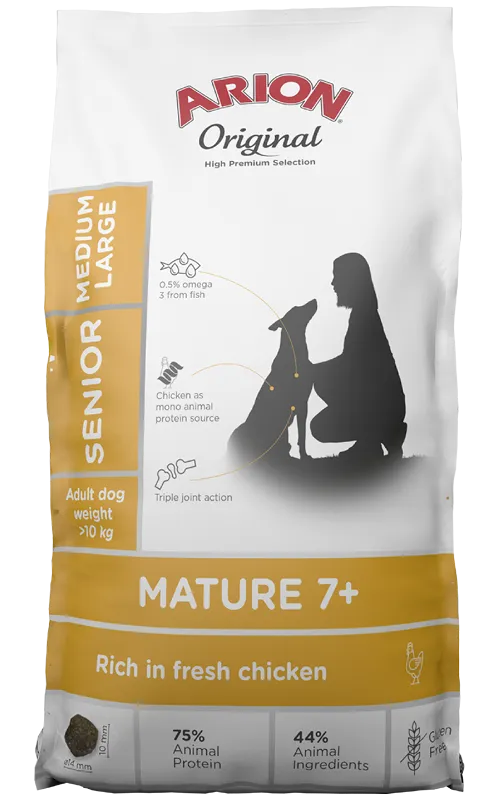 Arion Original Mature 7+ crocchette cani senior 12 kg