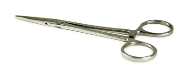 Pinza emostatica retta 20 cm acciaio da pesca
