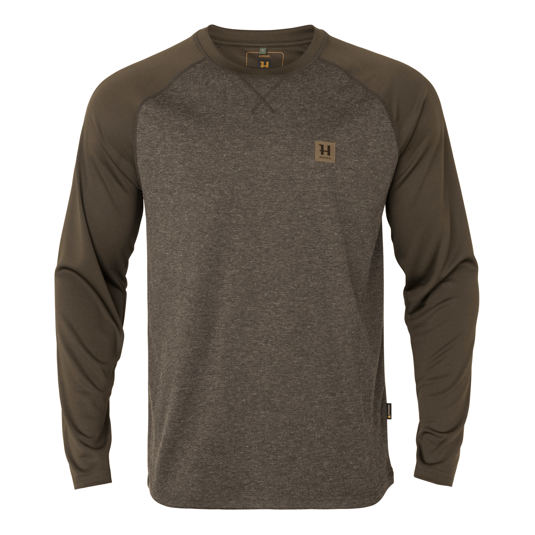 Härkila Kodiak CleverWool L/S maglia termica dark hunting green