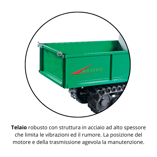 Active Powertrack 1460 Motocarriola Mitsubishi 181 cc