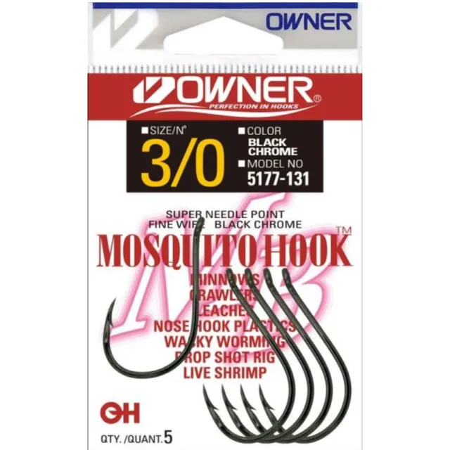 Owner Mosquito amo da pesca misura 10 super affilato