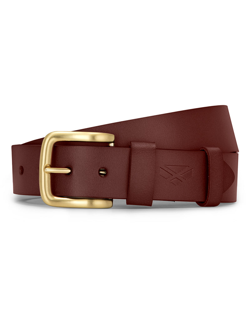 Hoggs of Fife Luxury cintura pelle uomo marrone taglia M