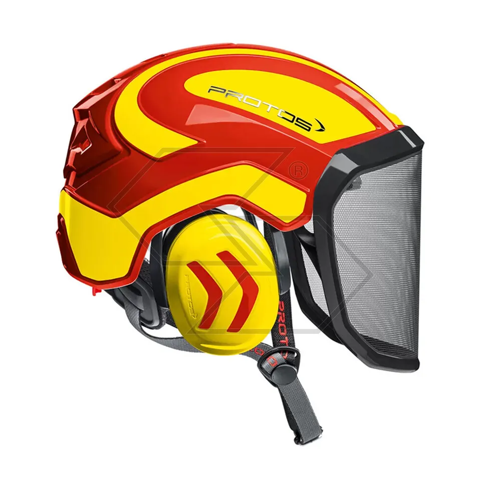Protos Arborist casco forestale rosso giallo