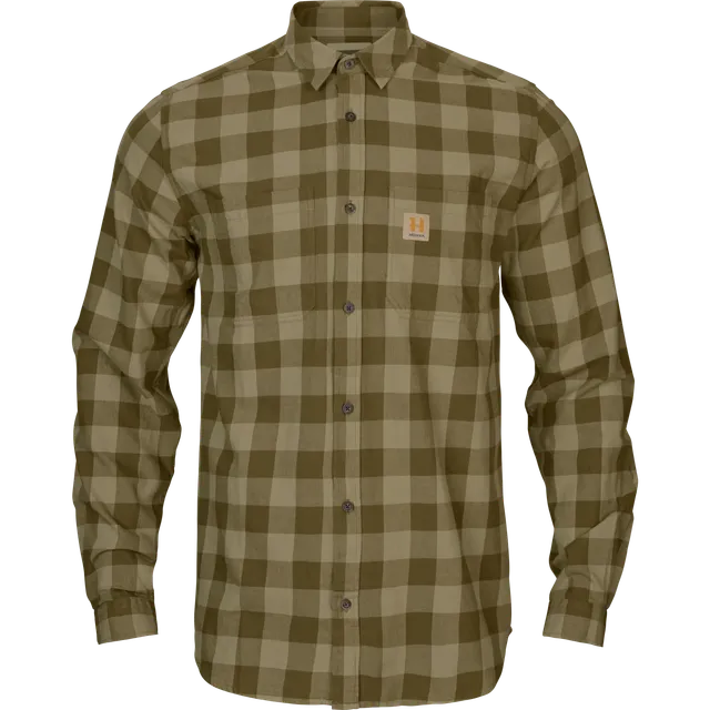 Härkila Skandinavisk L/S camicia caccia Dark Olive Check