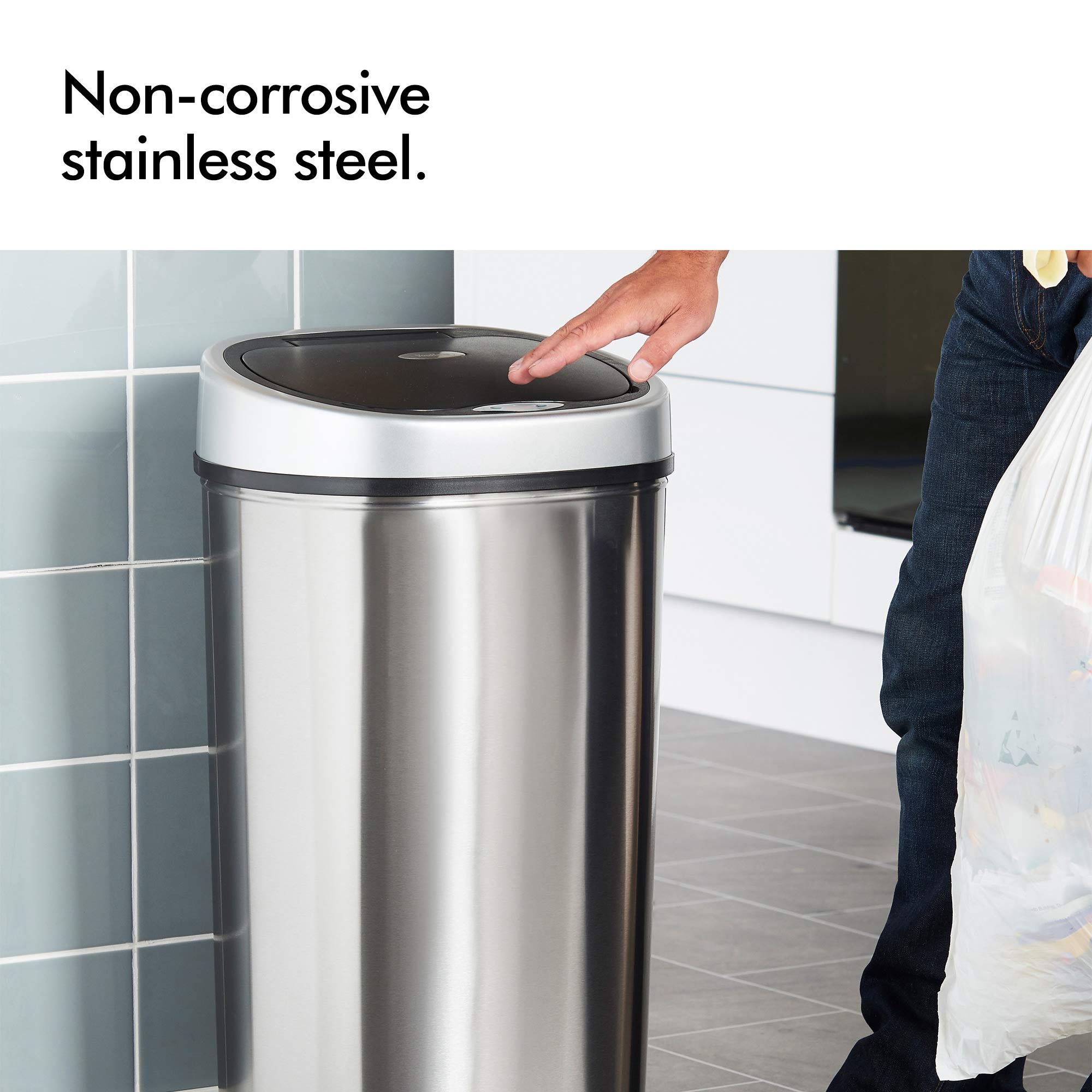 VonHaus Pattumiera Sensore 50L Inox Automatica