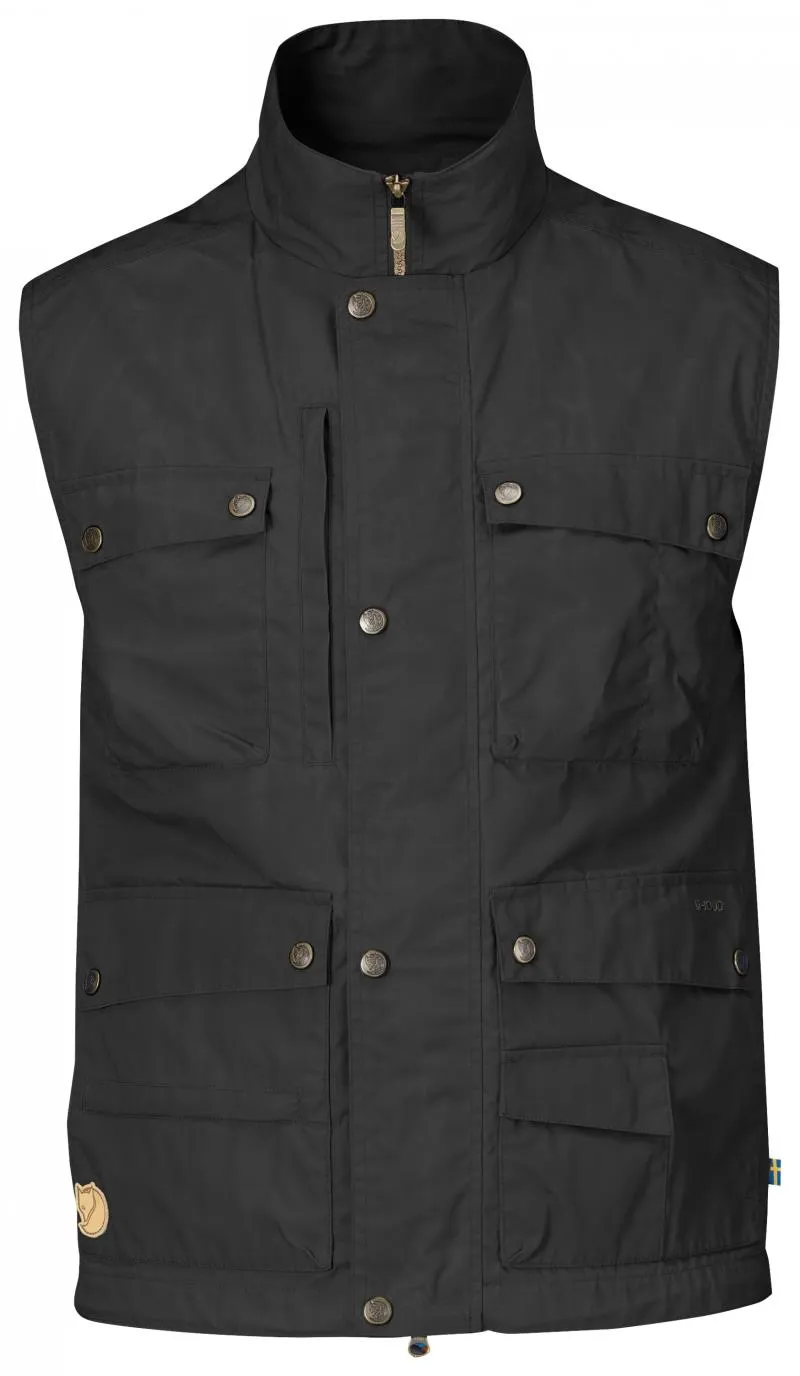 Fjällräven Reporter Lite Vest M gilet uomo Dark Grey G-1000