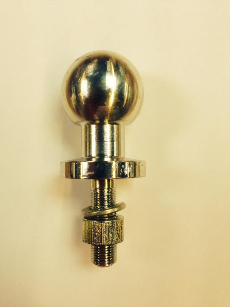 Perno sfera traino 16x50 mm 125 mm per rimorchio
