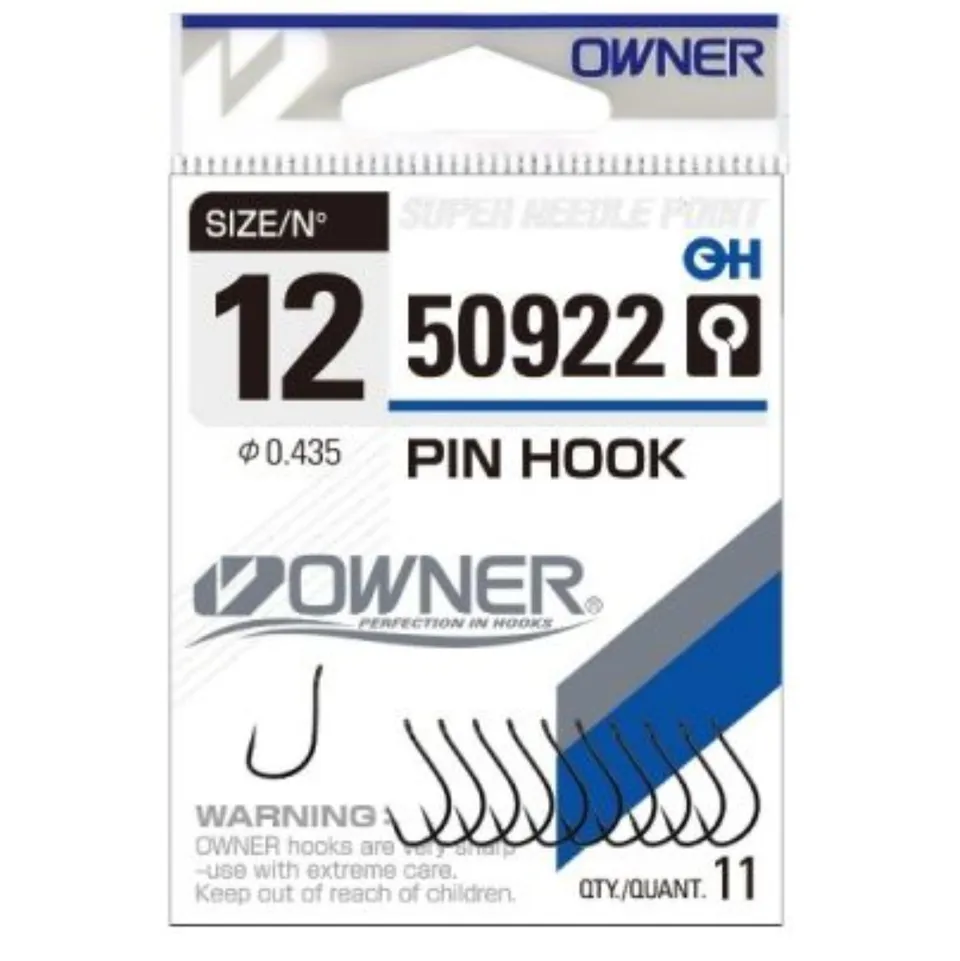 Owner Pin Hook ami da pesca misura 6 8 pezzi affilati