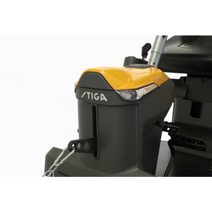 Stiga Park 500 W rider frontale senza piatto di taglio