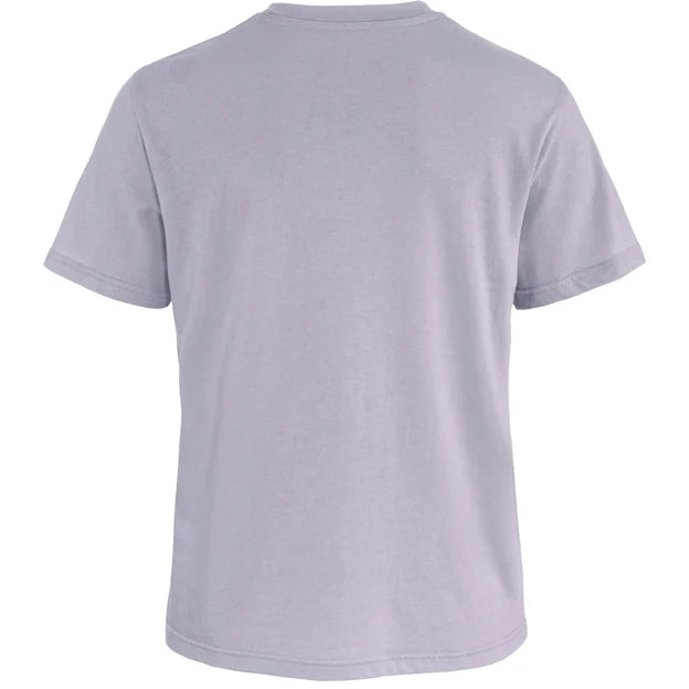 Fjällräven Fox Boxy Logo Tee W t-shirt donna Lavender Mist cotone bio