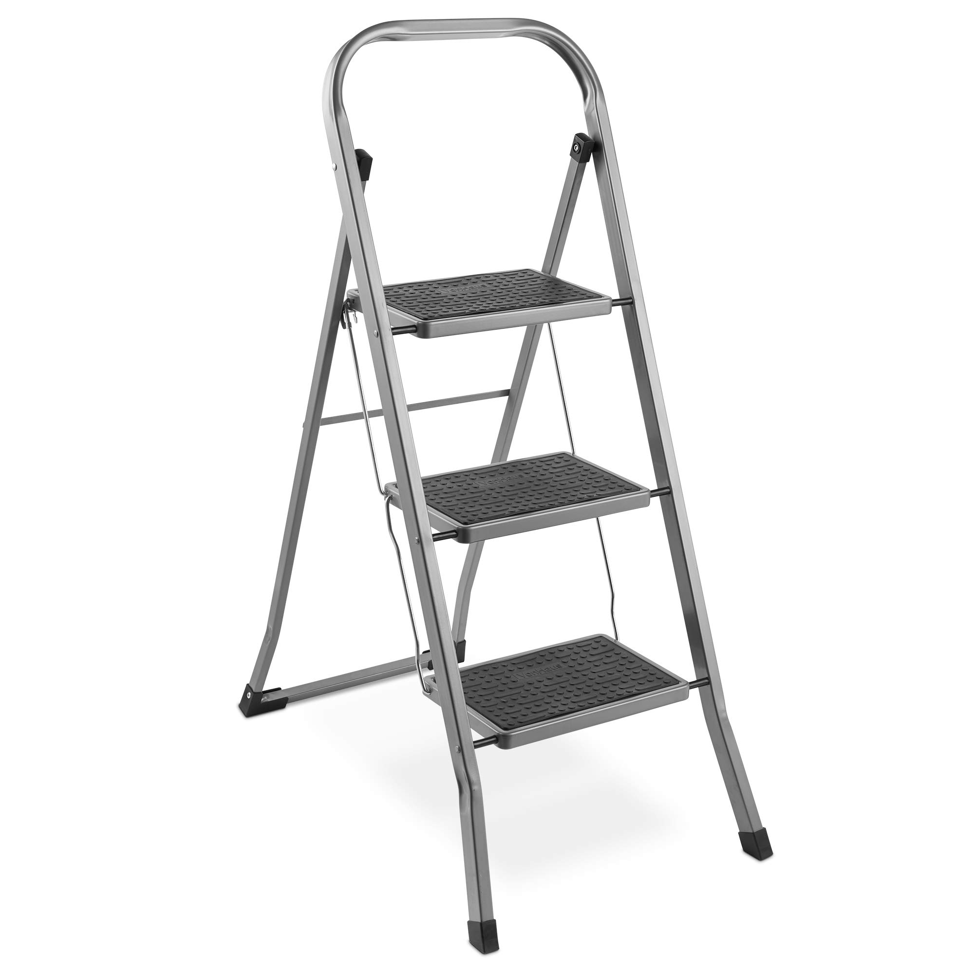 VonHaus scala pieghevole acciaio 2 gradini 150 kg