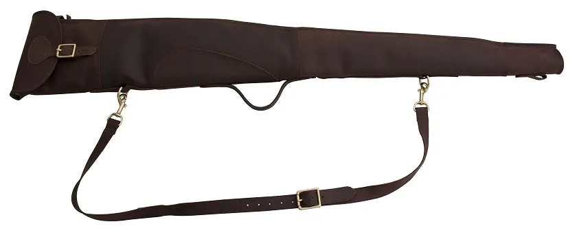 Canard fodero fucile pelle marrone 126 cm